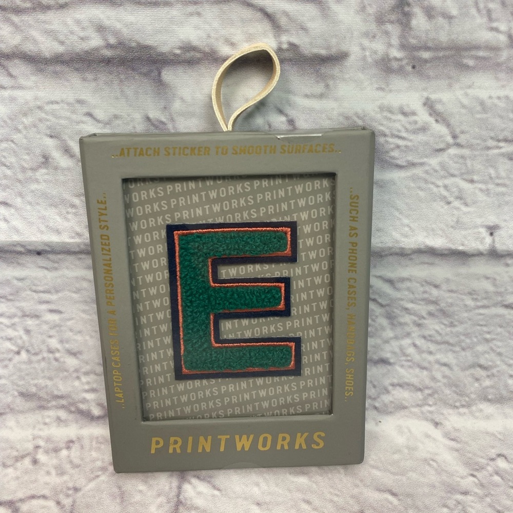 NIB Printworks Fuzzy Letter Sticker. Letter E